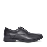 Boys Scala Step Black Leather Laced Shoe In Kids G Fit
