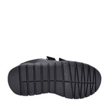 Boys Scooter Speed Black Leather Velcro Shoe In Kids H Fit