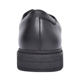 Boys Loxhamderby Black Leather Laced Shoe In Kids F Fit