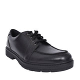 Boys Loxham Pace Black Leather Laced Shoe In Kids G Fit