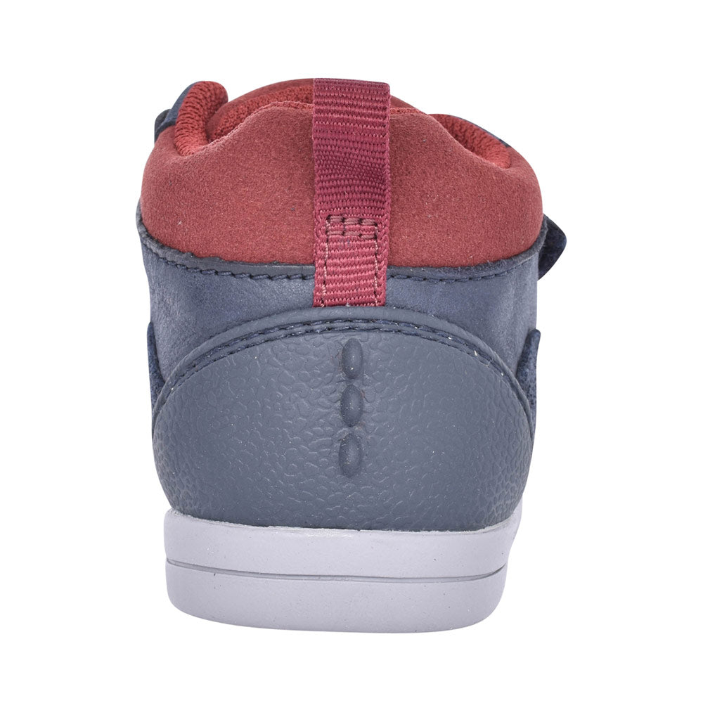 Boys Rex Park Navy Leather Velcro Boot In Kids H Fit