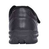 Boys Rocket Black Leather Shoe In Kids E Fit