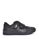 Boys Rocket Black Leather Shoe In Kids G Fit