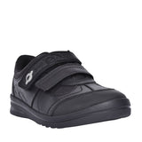Boys Rocket Black Leather Shoe In Kids G Fit