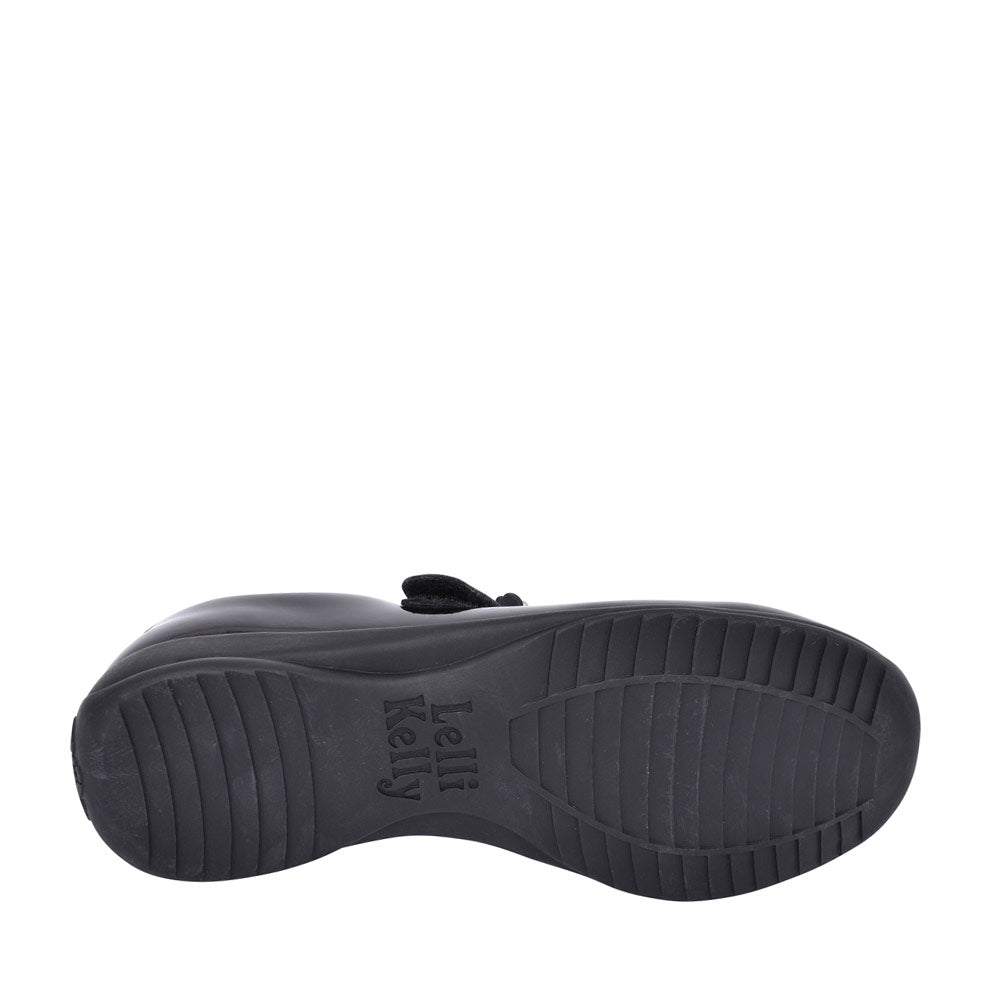 Girls Lk8213 Blossom F Fit Velcro Mary Jane In Blk Patent