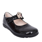 Girls Lk8247 Poppy G Fit Velcro Mary Jane In Blk Patent