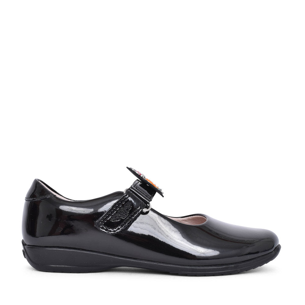 Girls Lk8311 Bonnie F Fit Velcro Mary Jane In Blk Patent