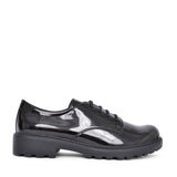 Girls J0420c Casey Laced Shoe In Blk Patent
