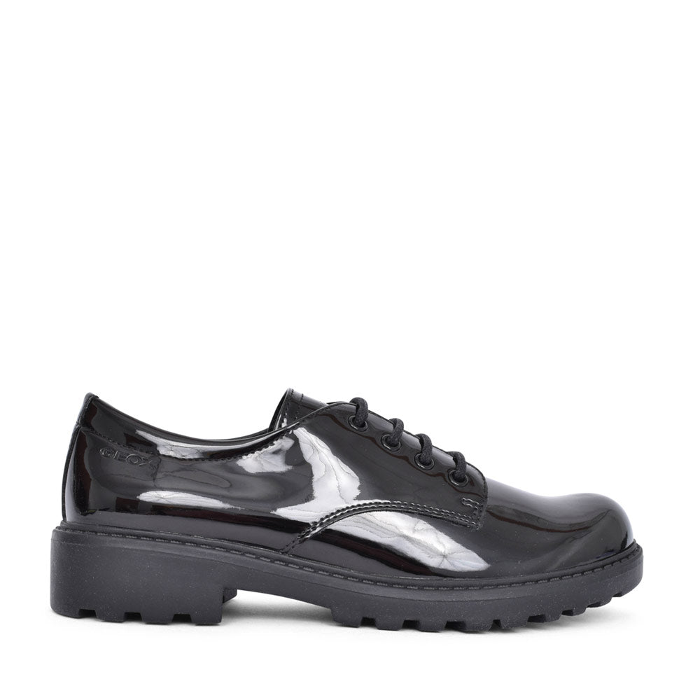 Girls J0420c Casey Laced Shoe In Blk Patent