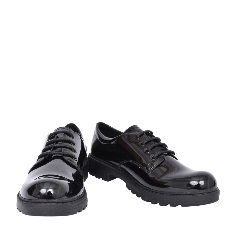 Girls J0420c Casey Laced Shoe In Blk Patent