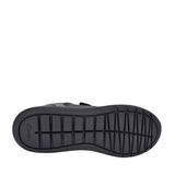 Boys Scape Flare Black Leather Velcro Shoe In Kids F Fit