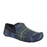 Mens Monty Moccasin Slipper In Seaweed Tartan