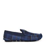 Men's Monty Suede Moccasin Slipper In Midnight Tartan