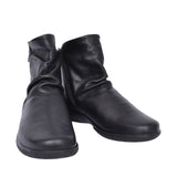 Ladies Whisper Wide Fit Leather Ankle Boot In Black