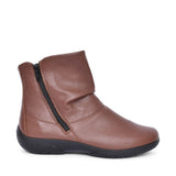 Ladies Whisper Wide Fit Leather Ankle Boot In Tan