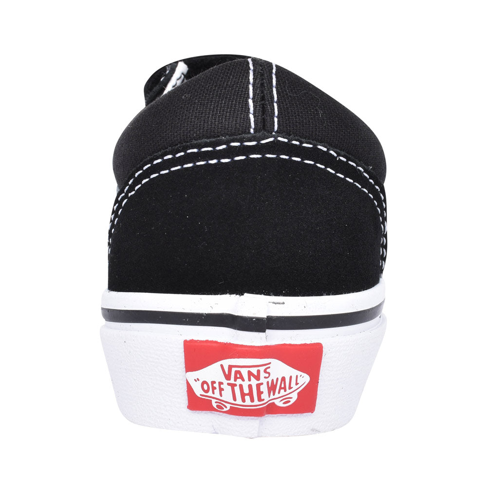 Unisex Junior Old Skool Double Velcro Shoe In Black