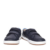 Boys Fawn Solo Navy Leather Velcro Shoe In Kids G Fit