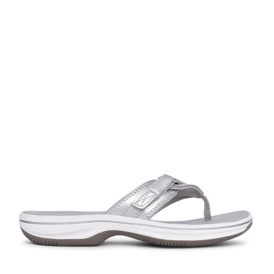 Ladies Brinley Sea D-fit Toe Post Sandal In Silver