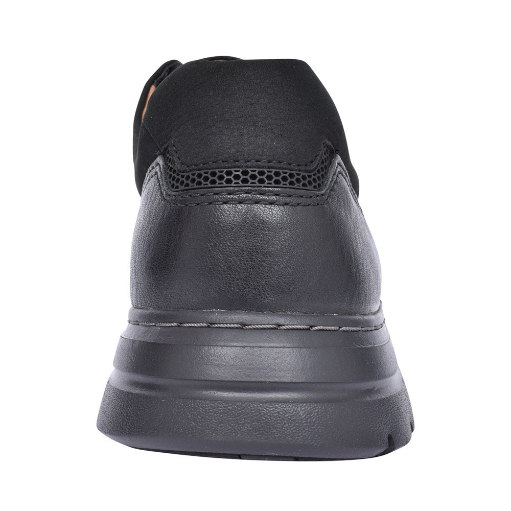 Mens Un Brawley Lace Leather H-fit Lace Up Shoe In Blk Leather
