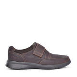 Men's Cotrell Strap H-fit Leather Velcro Shoe In Brown