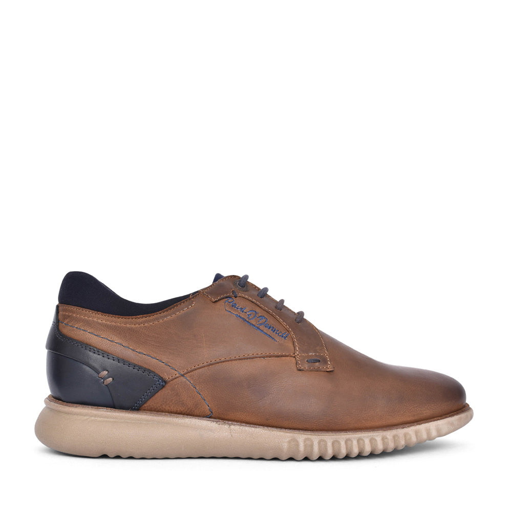 Men's Corvette Laced Shoe In Brown