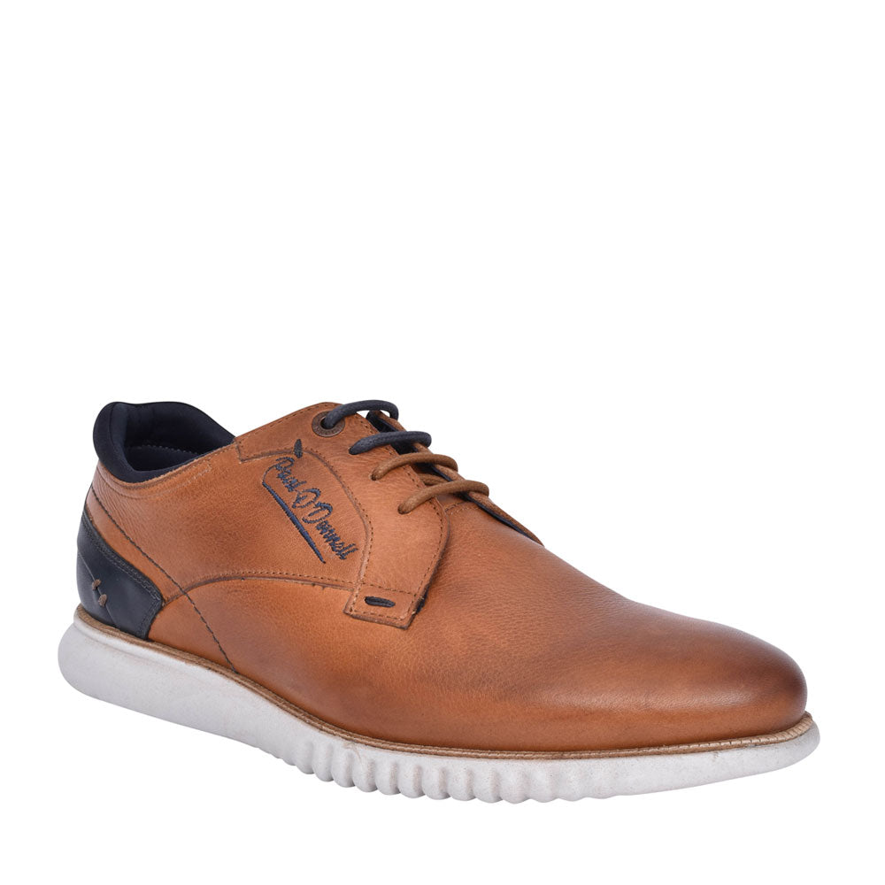 Mens Corvette Lace Up Shoe In Tan