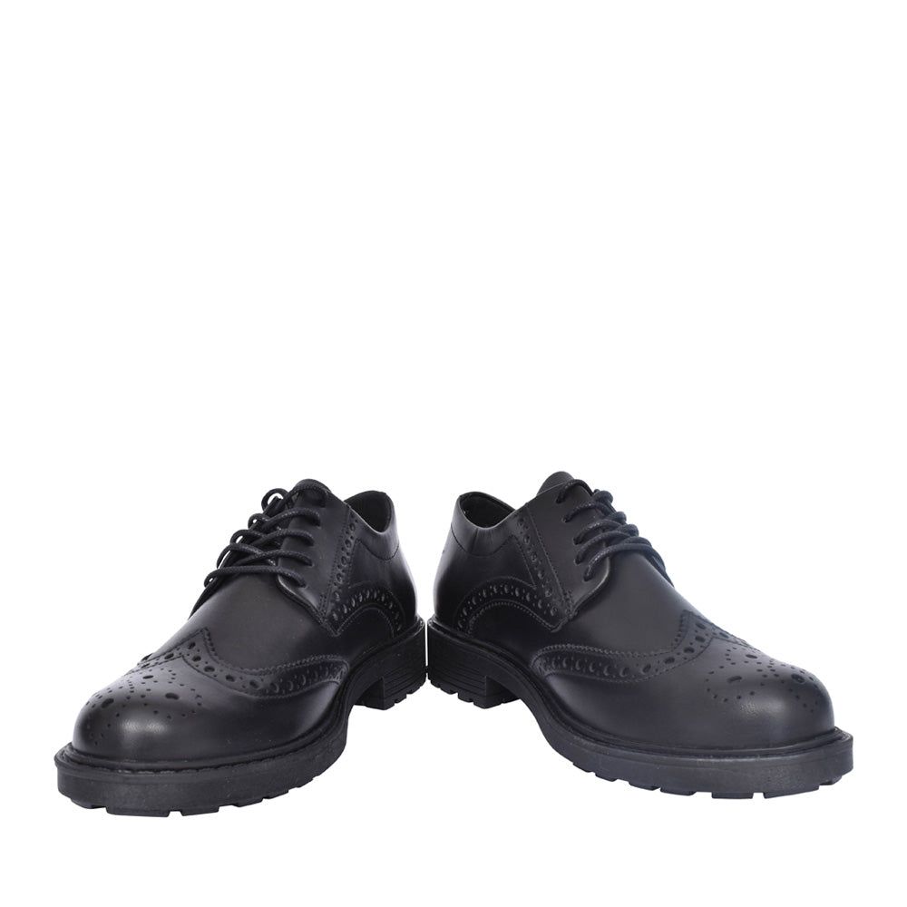 Ladies Orinoco 2 Limit Black Leather E-fit Laced Shoe In Black Leather