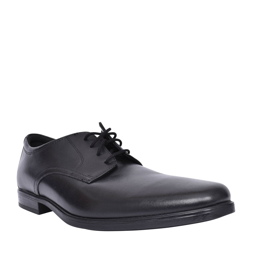 Mens Howard Walk Leather G-fit Laced Shoe In Blk Leather