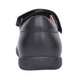 Girls Naimara J16fhb Velcro T-bar Shoe In Blk Leather