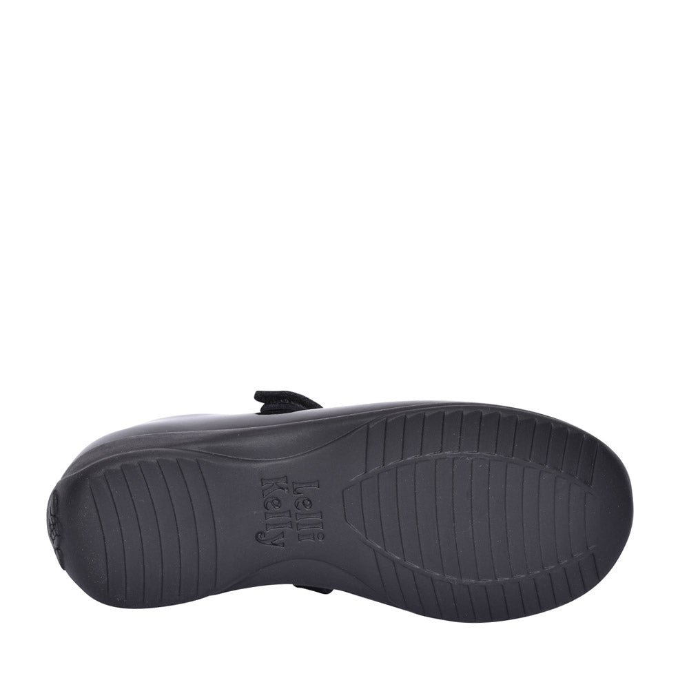 Girls Lk8217 Poppy F-fit Shoe In Blk Patent