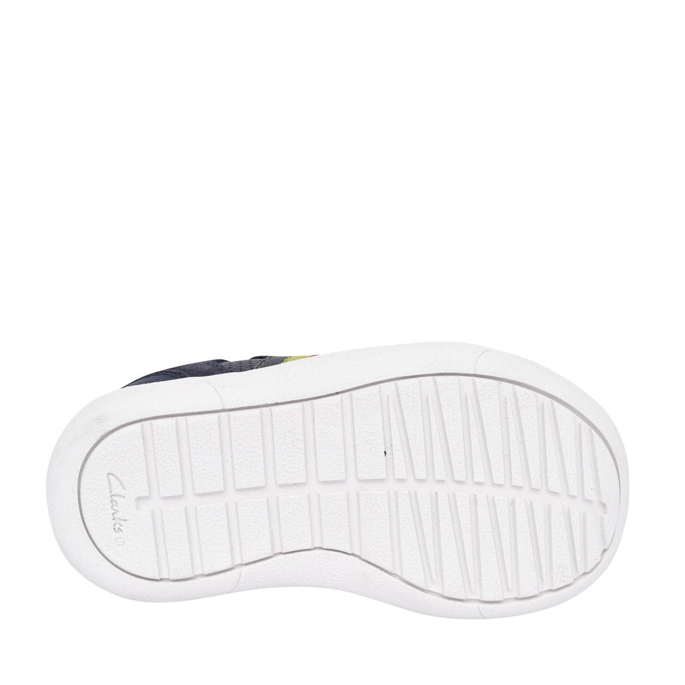 Boys Toddler Flash Beau Navy Leather Shoe In Kids F Fit