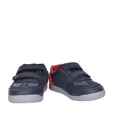 Boys Rex Play Navy/red Leather Shoe In Kids G Fit