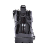 Girls Toddler Dabi Lace Black Patent Boot In Kids G Fit