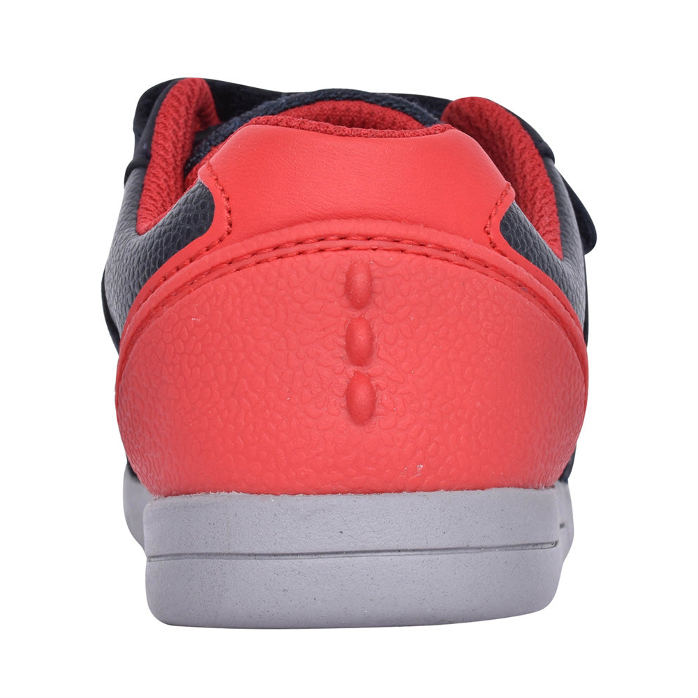 Boys Rex Play Navy/red Leather Shoe In Kids H Fit