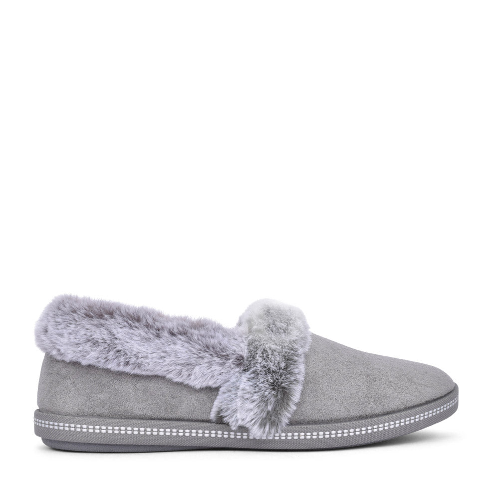 Ladies 32777 Cozy Campfire Slipper In Grey