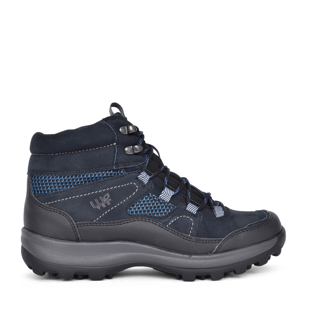 Holly Laced Ankle Boot In Navy