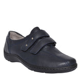 Ladies 496301 Henni H-fit Velcro Shoes In Navy
