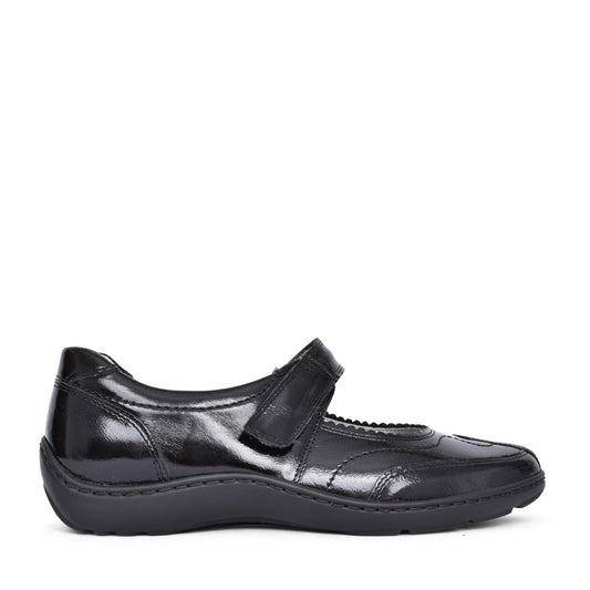 Ladies 496302 Henni Shoe In Blk Patent