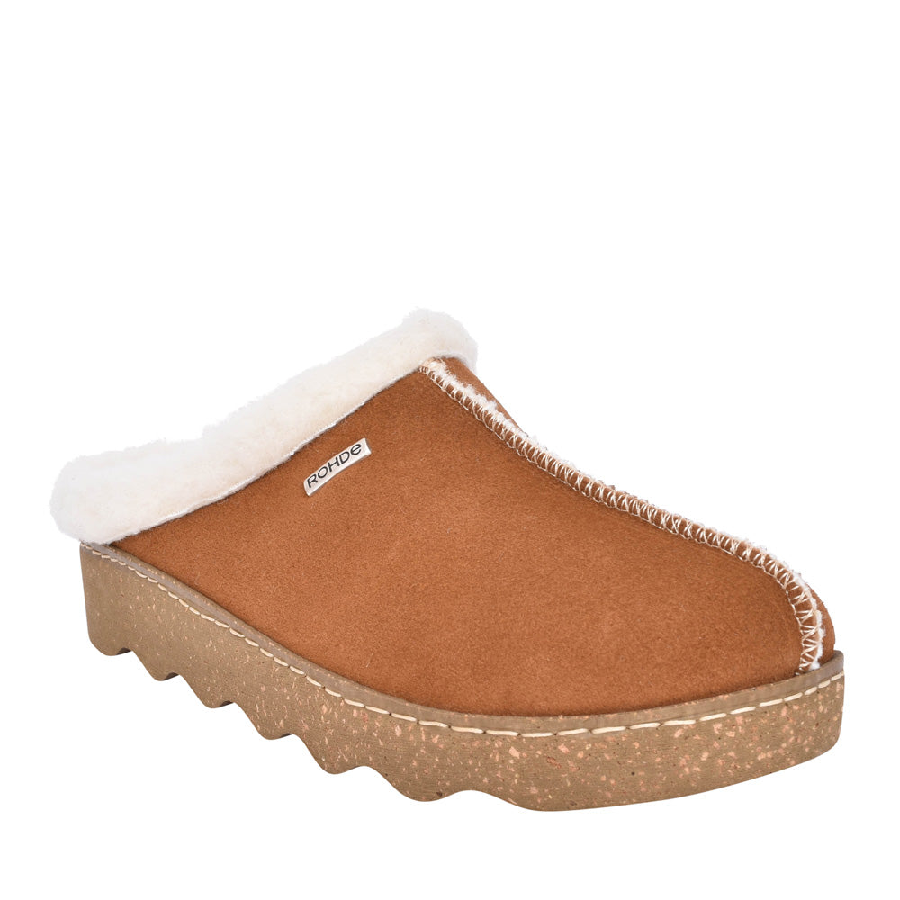 Ladies 6125 Foggia Mule Slipper In Tan