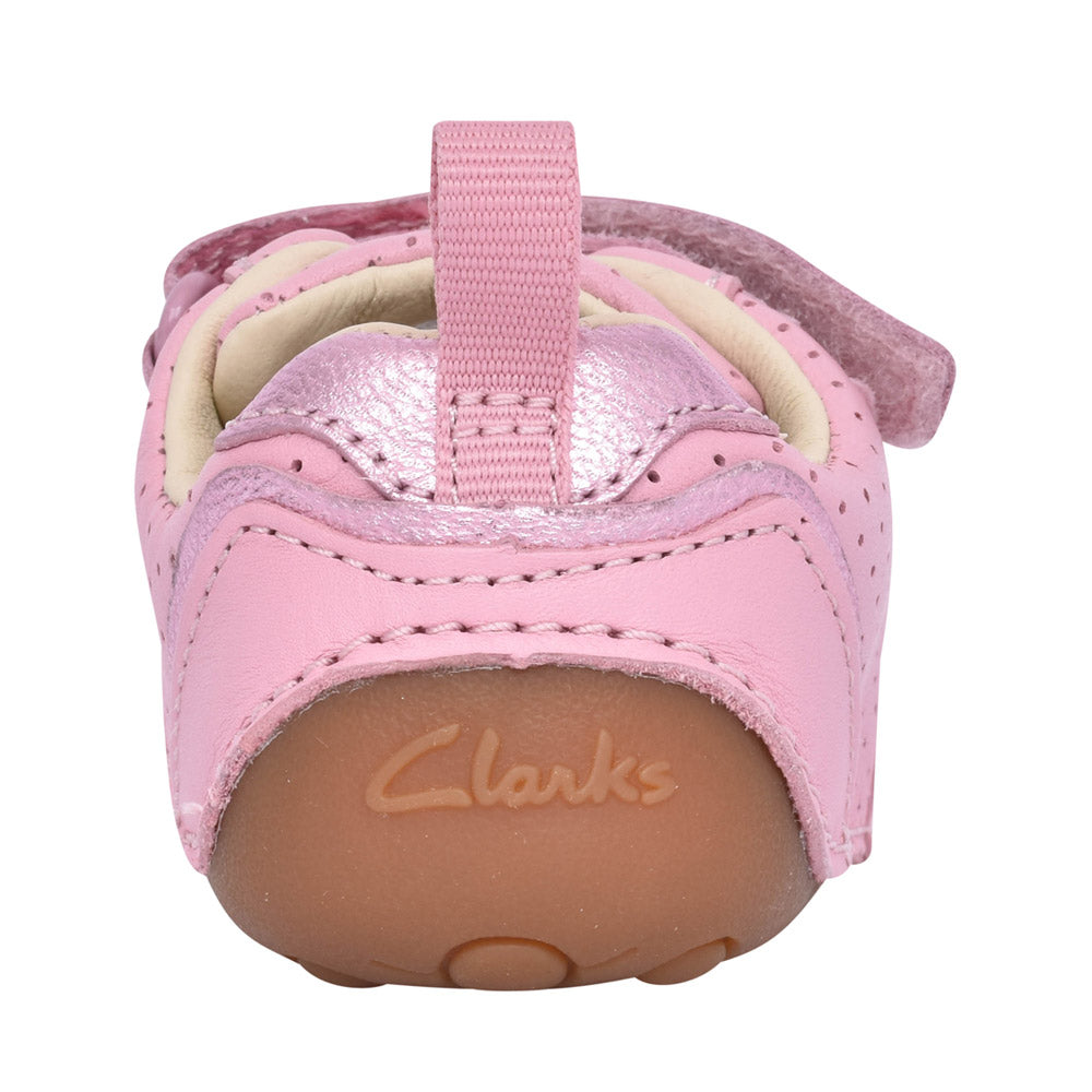 Girls Tiny Sky Light Pink Leather Shoe In Kids F Fit