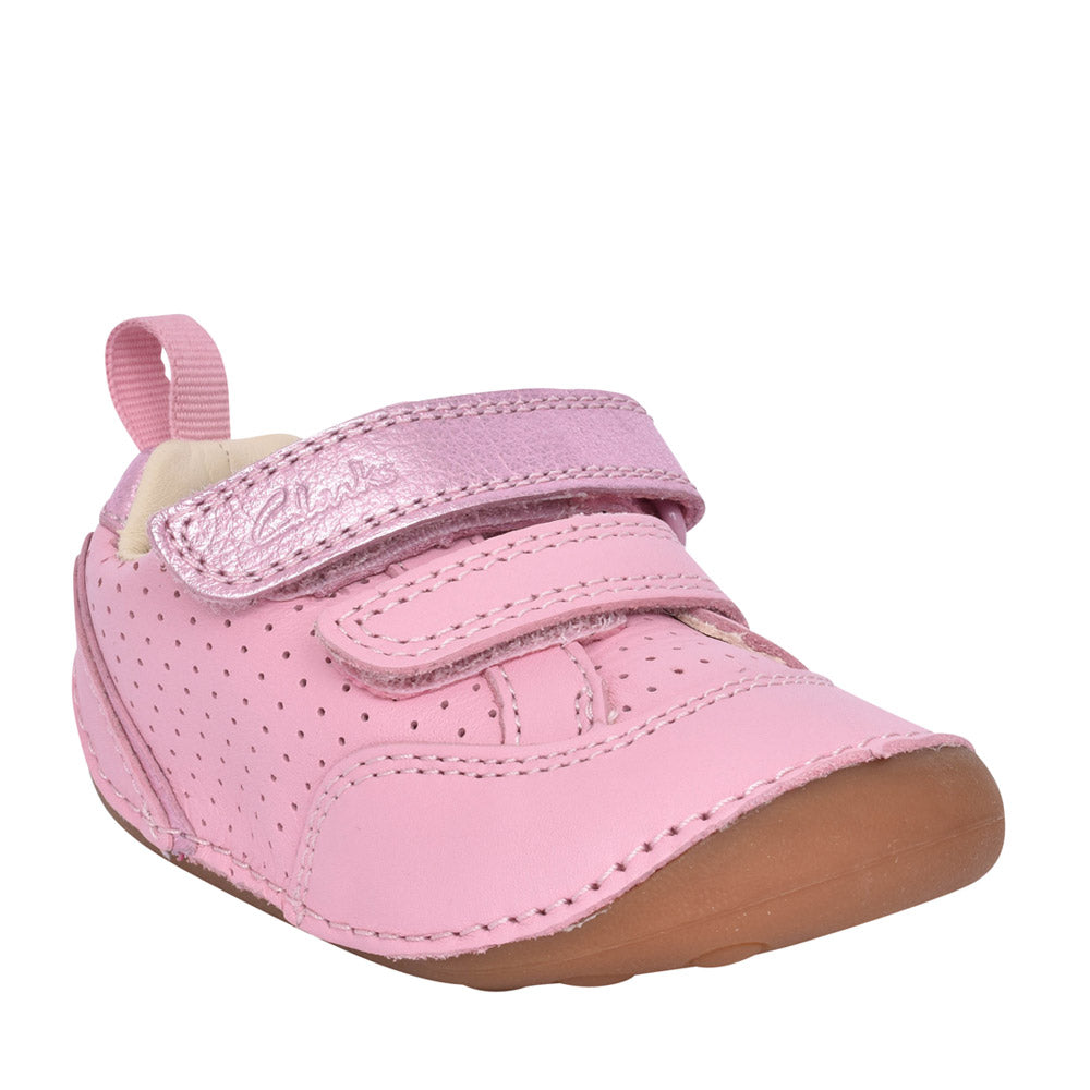 Girls Tiny Sky Light Pink Leather Shoe In Kids H Fit