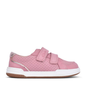Girls Fawn Solo Light Pink Leather Shoe In Kids F Fit