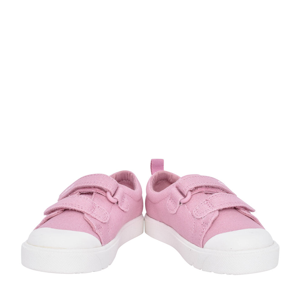 Girls City Bright Pink Canvas Shoe In Kids F Fit