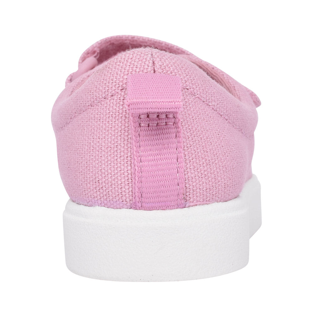 Girls City Bright Pink Canvas Shoe In Kids F Fit