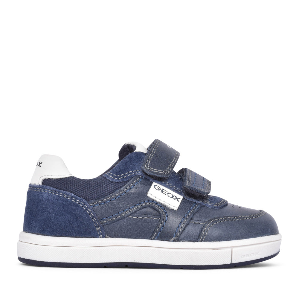 Boys B2543a Trottola Velcro Shoe In Navy