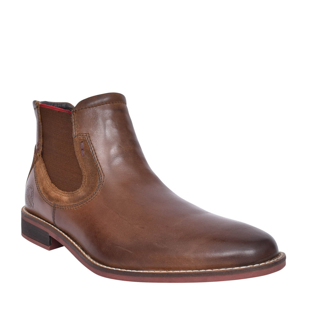 Santos 4722 Slip On Ankle Boot In Tan