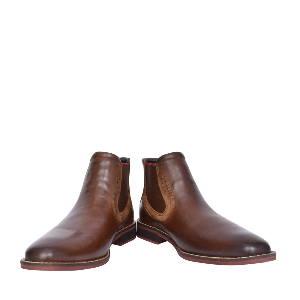 Santos 4722 Slip On Ankle Boot In Tan