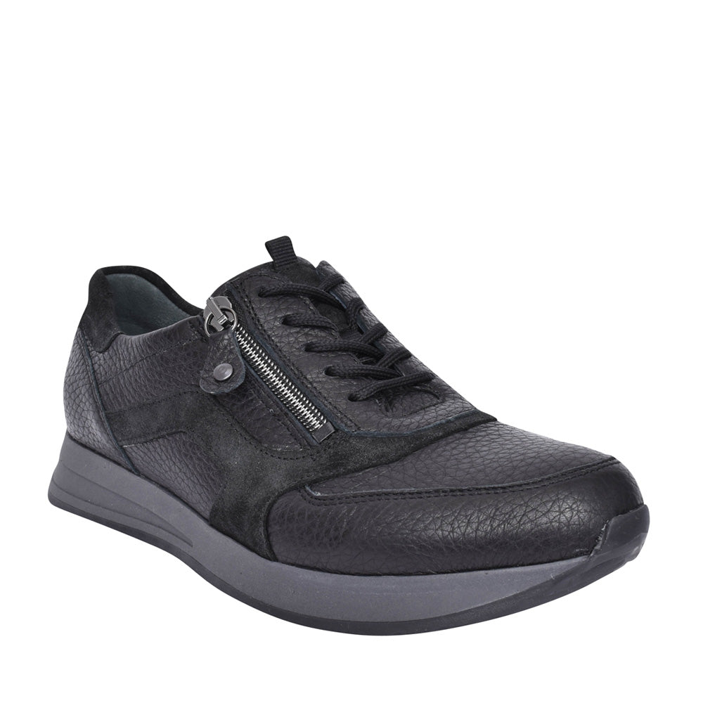 Ladies H-vicky 752002 Trainer In Blk Leather