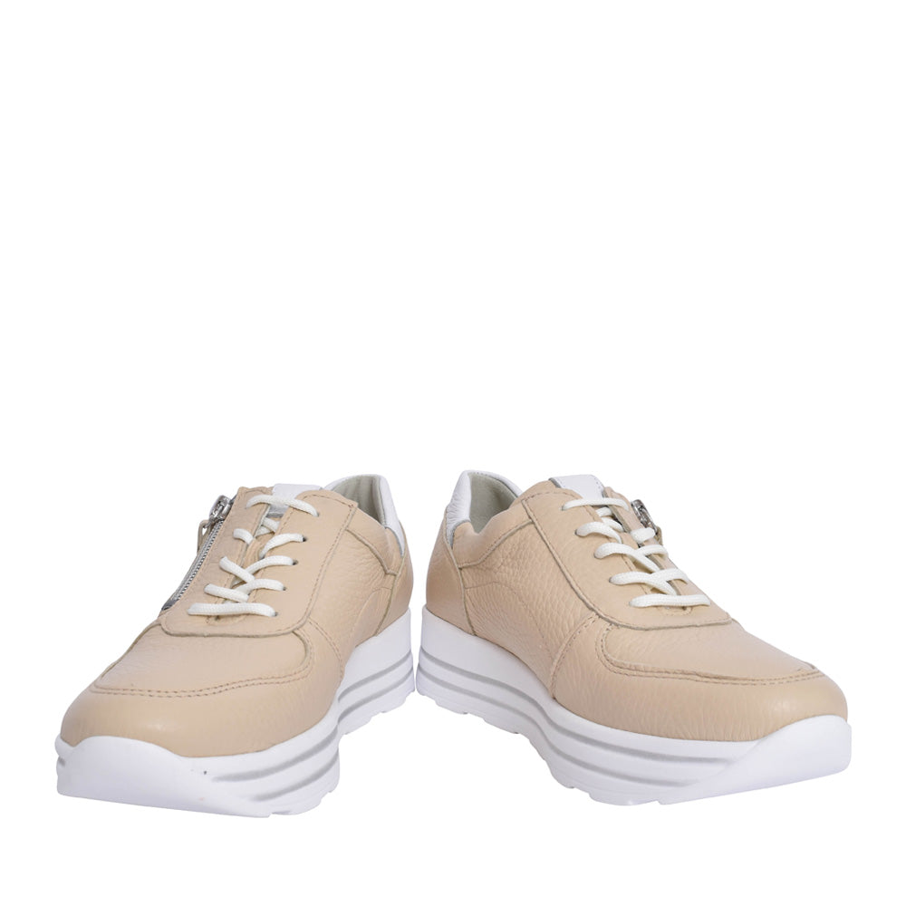 Ladies 758009 H-lana Laced Trainer In Beige