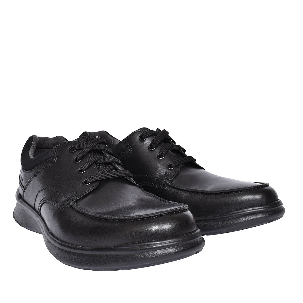 Mens Cotrell Edge Black Leather G-fit Shoe In Blk Leather